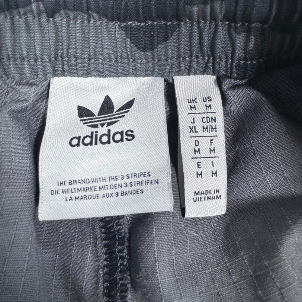 Adidas Cargo Pants Mens Medium Grey Black Camo Good Ripstop IK3535 Trefoil - Picture 6 of 13
